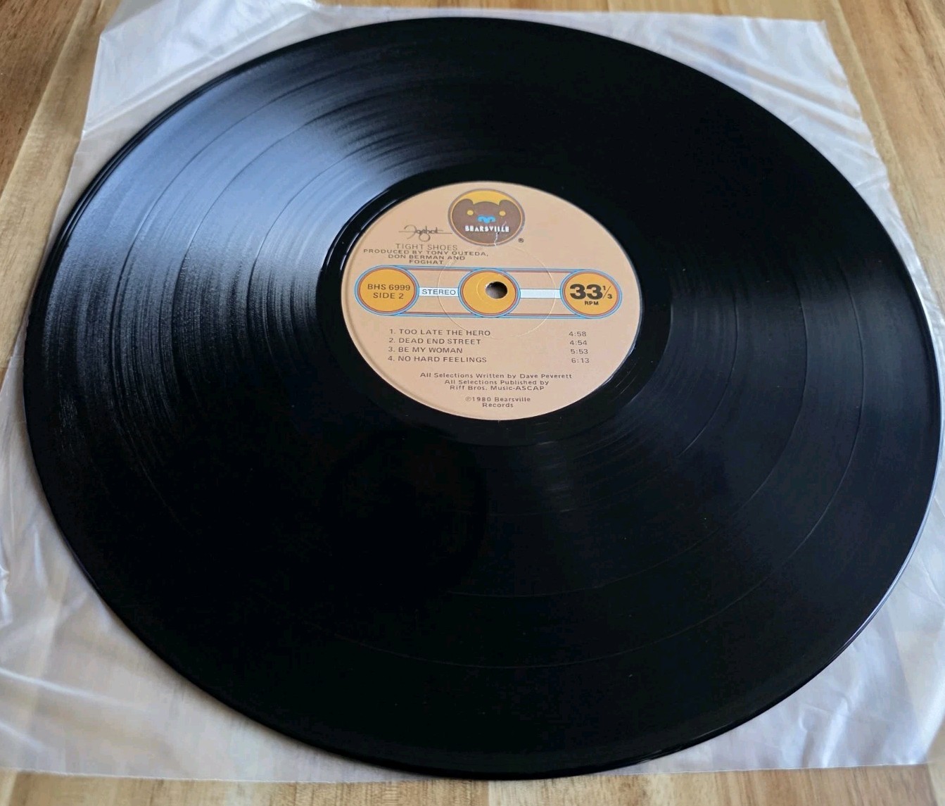 Foghat Tight Shoes Vinyl LP 1980 1st Press LA Kipper Cut Nm Vinyl Ex -NM Cover