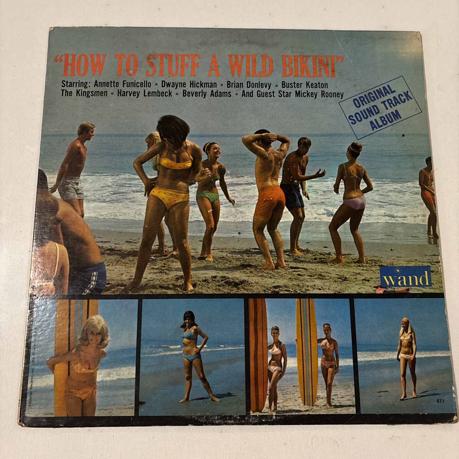 ‘HOW TO STUFF A WILD BIKINI’ The Kingsmen Ex OST RARE MONO Wand 671 1965 Surf