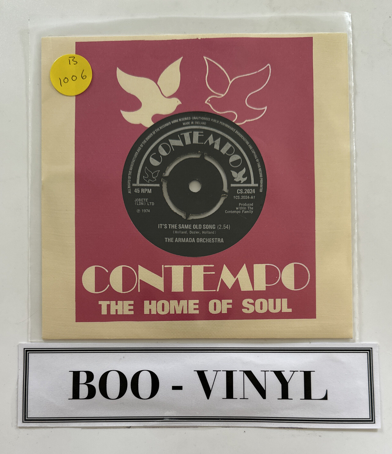 Armada Orchestra It’s The Same Old Song Northern Soul R&B VG +