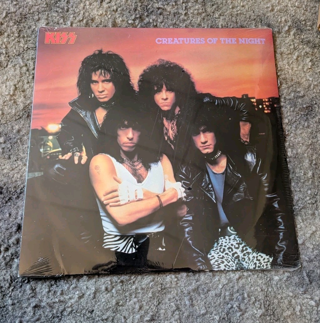 New Sealed! Vintage 1985 KISS Creatures of the Night RARE Alternate Cover Vinyl