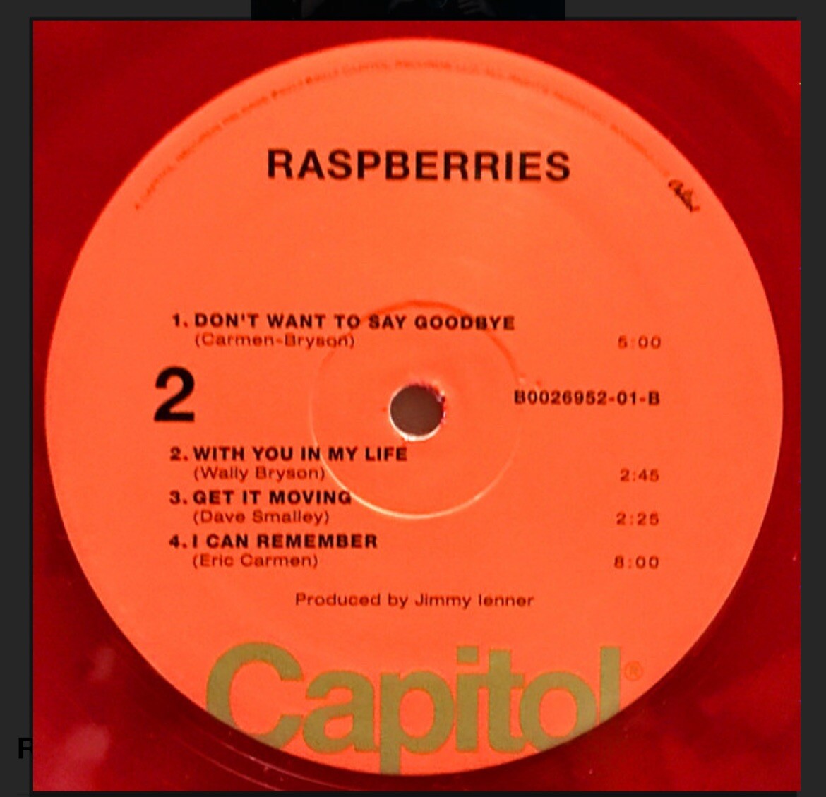 Raspberries 1972 Self-Titled Debut 2016 Translucent RED Vinyl LP Record *Sealed
