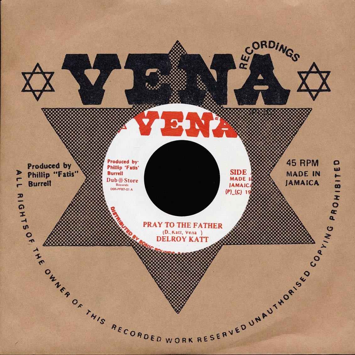 Delroy Katt – Pray To The Father / Version (Japan press) [New Vinyl 7″]