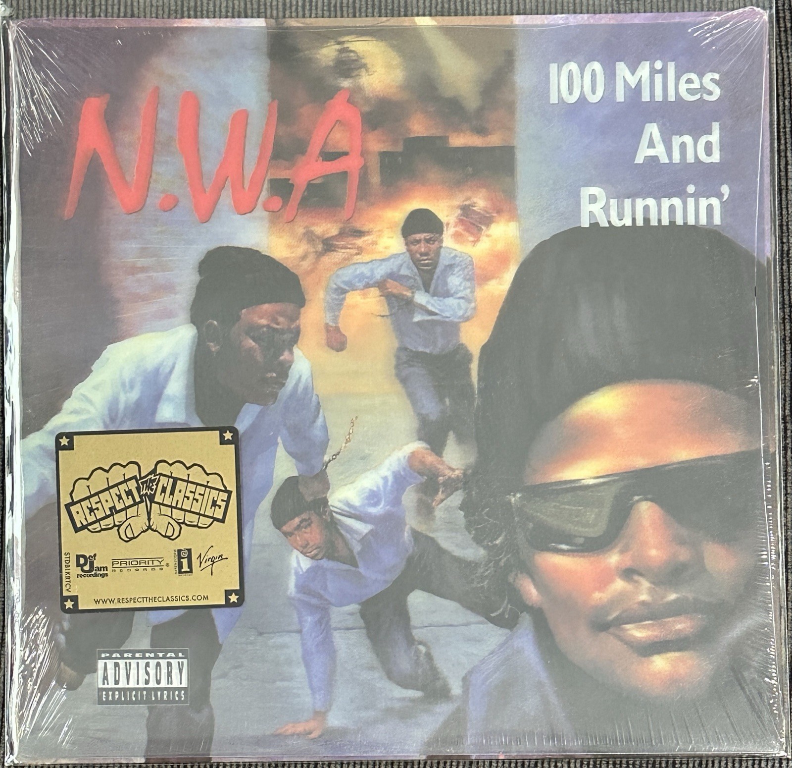 N.W.A. “100 Miles And Runnin'” (Lenticular Cover) EP/Vinyl 2015 Sealed