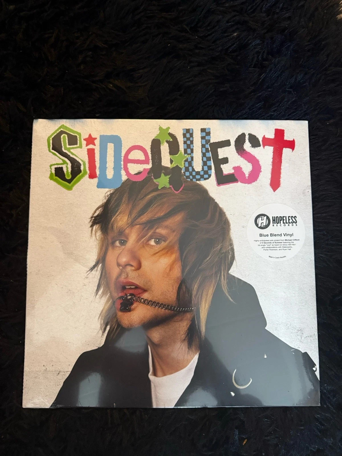 Michael Clifford SIDEQUEST 5SOS VV Exclusive Lua Blue Marble Vinyl /500 -IN HAND