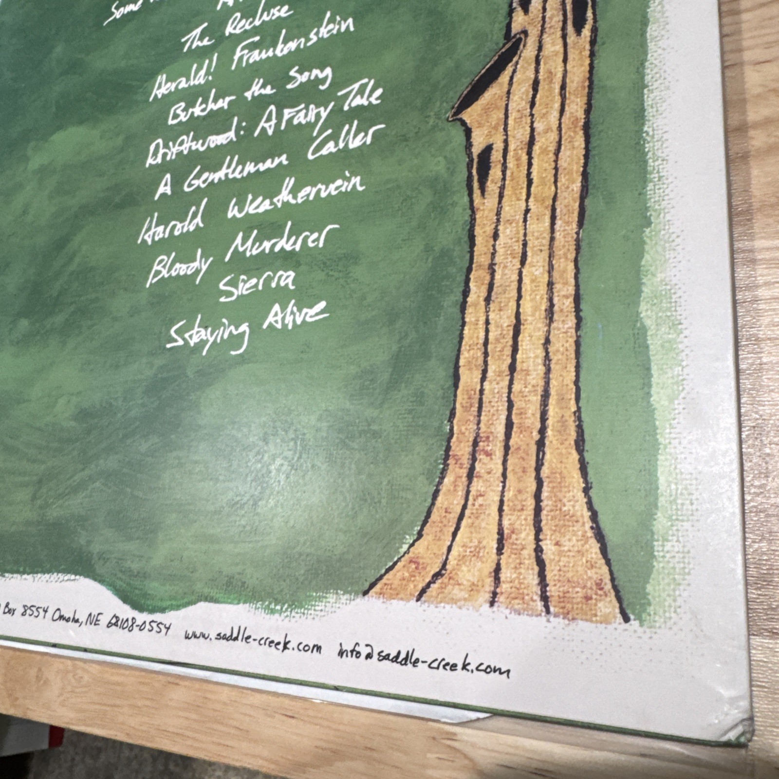 Cursive: The Ugly Organ LP Vinyl 2003 Rock Saddle Creek Records
