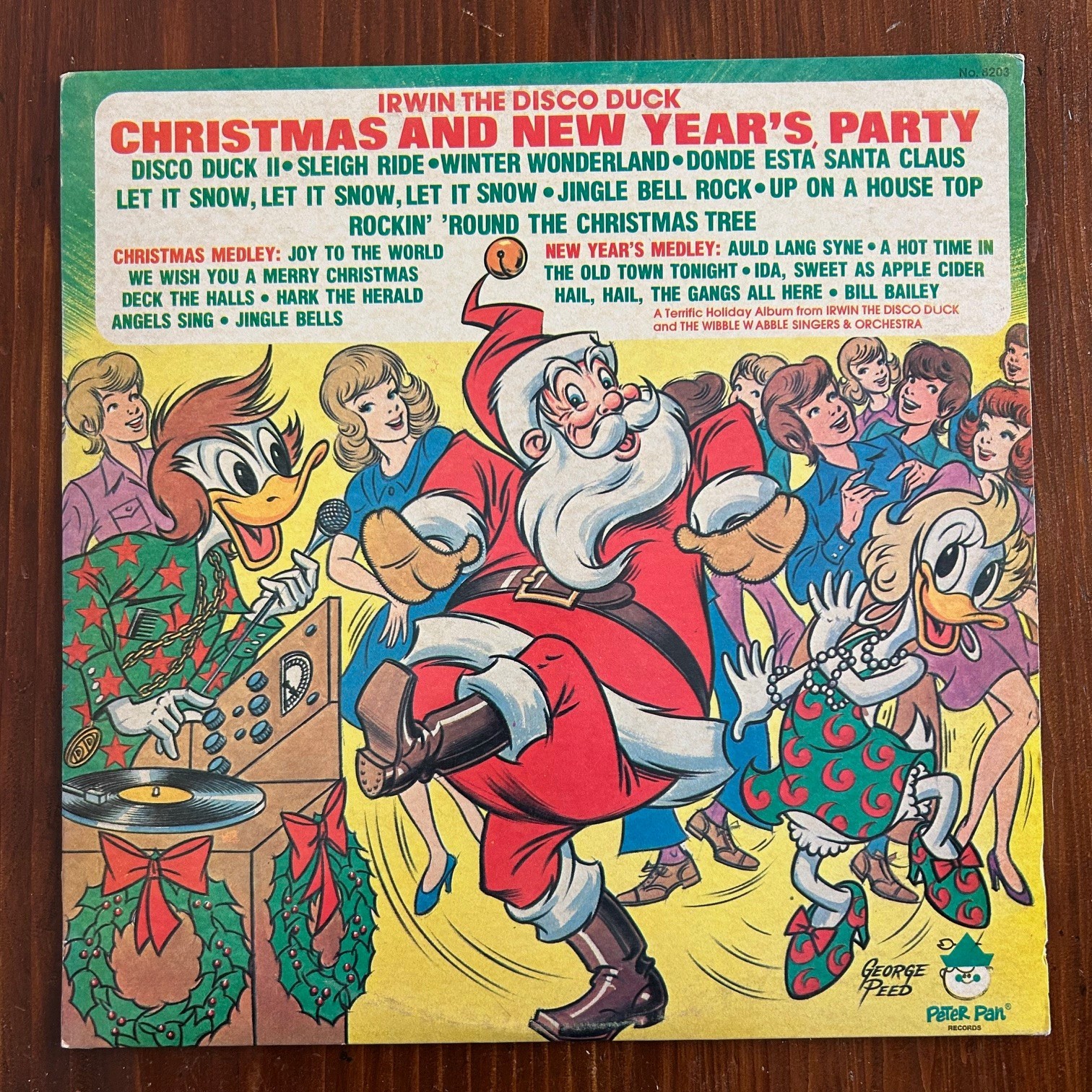 Irwin The Disco Duck / CHRISTMAS AND NEW YEAR’S PARTY ~ Vinyl LP. Peter Pan 8203