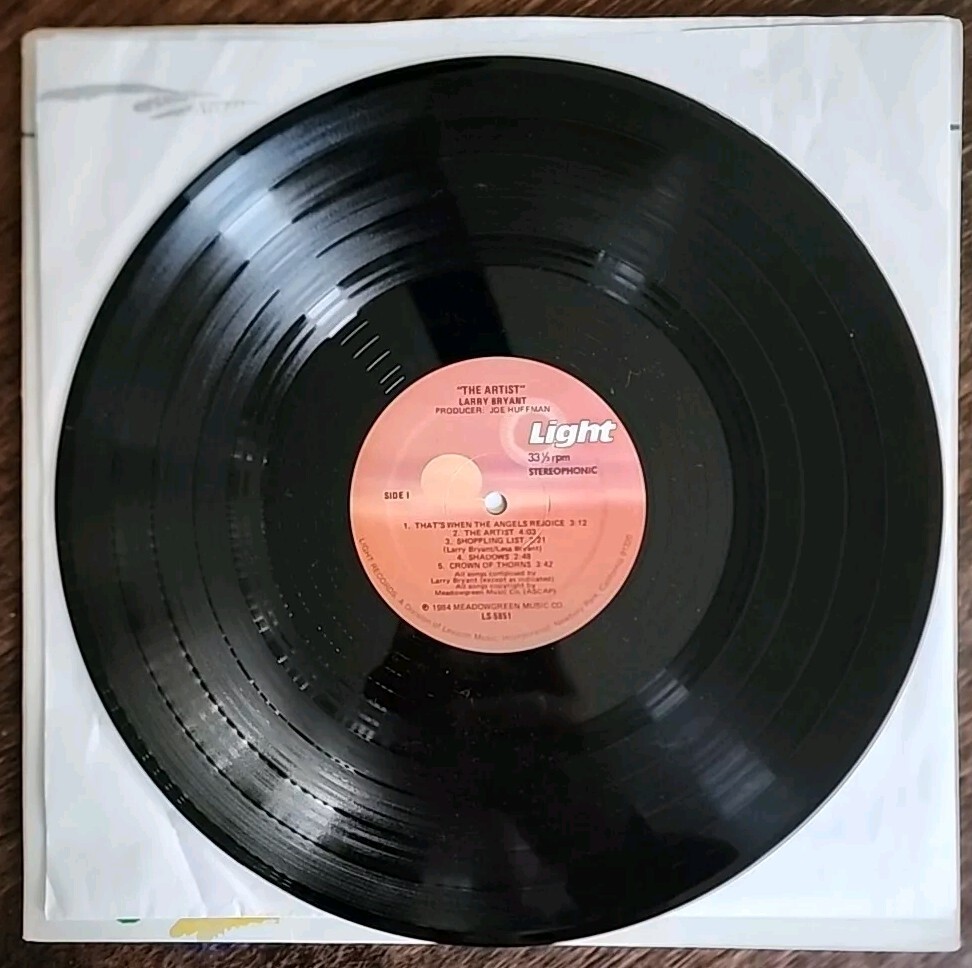 Larry Bryant “The Artist” (Near Mint) Vinyl LP 1984 Contemporary Christian Lp