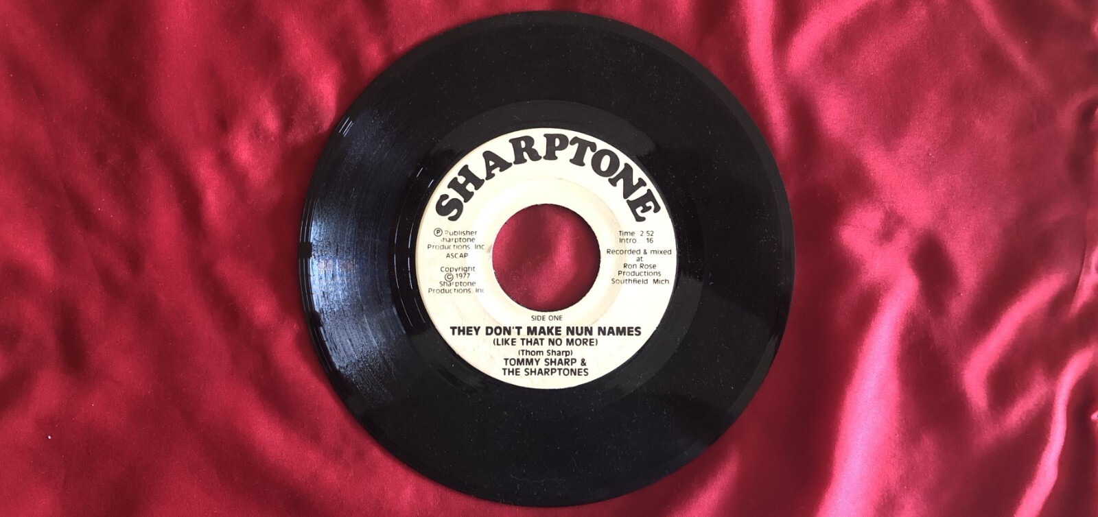 Tommy Sharp, Sharptone #, They Don’t Make Nun Names & One Week In Love, GREAT ♫