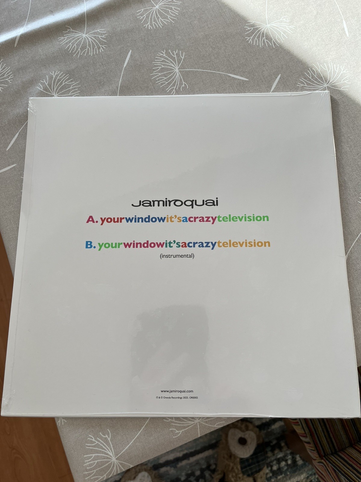 Jamiroquai Your Window It’s A Crazy Television 12” Vinyl – Brand New & Sealed