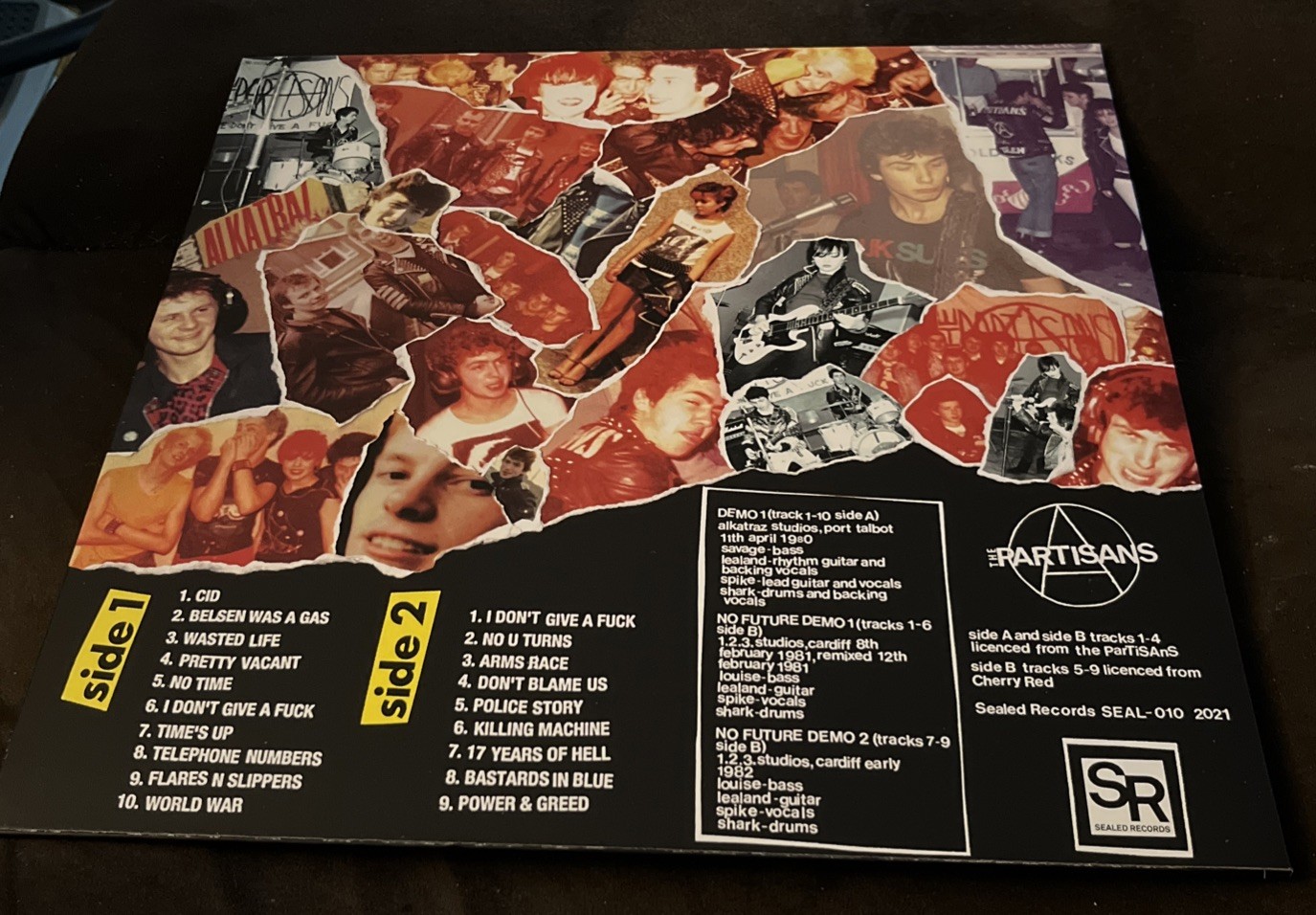 The Partisans – Anarchy in Alcatraz / No Future Demos 80-82 Vinyl LP (SEAL-010)