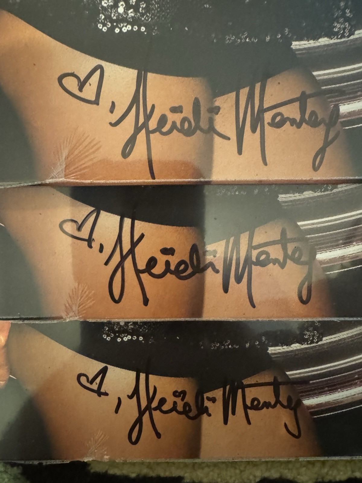 Heidi Montag Superficial Urban Outfitters Vinyl Signed Cover Magenta Glitter