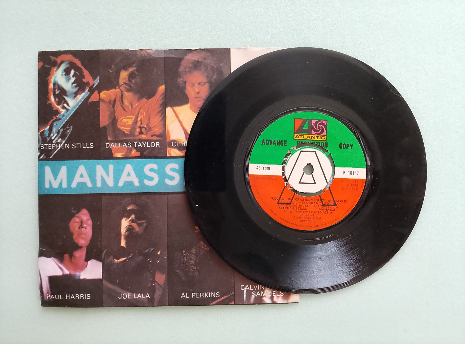 stephen stills manassas PROMO EP (ATLANTIC K 10147) EXCELLENT.
