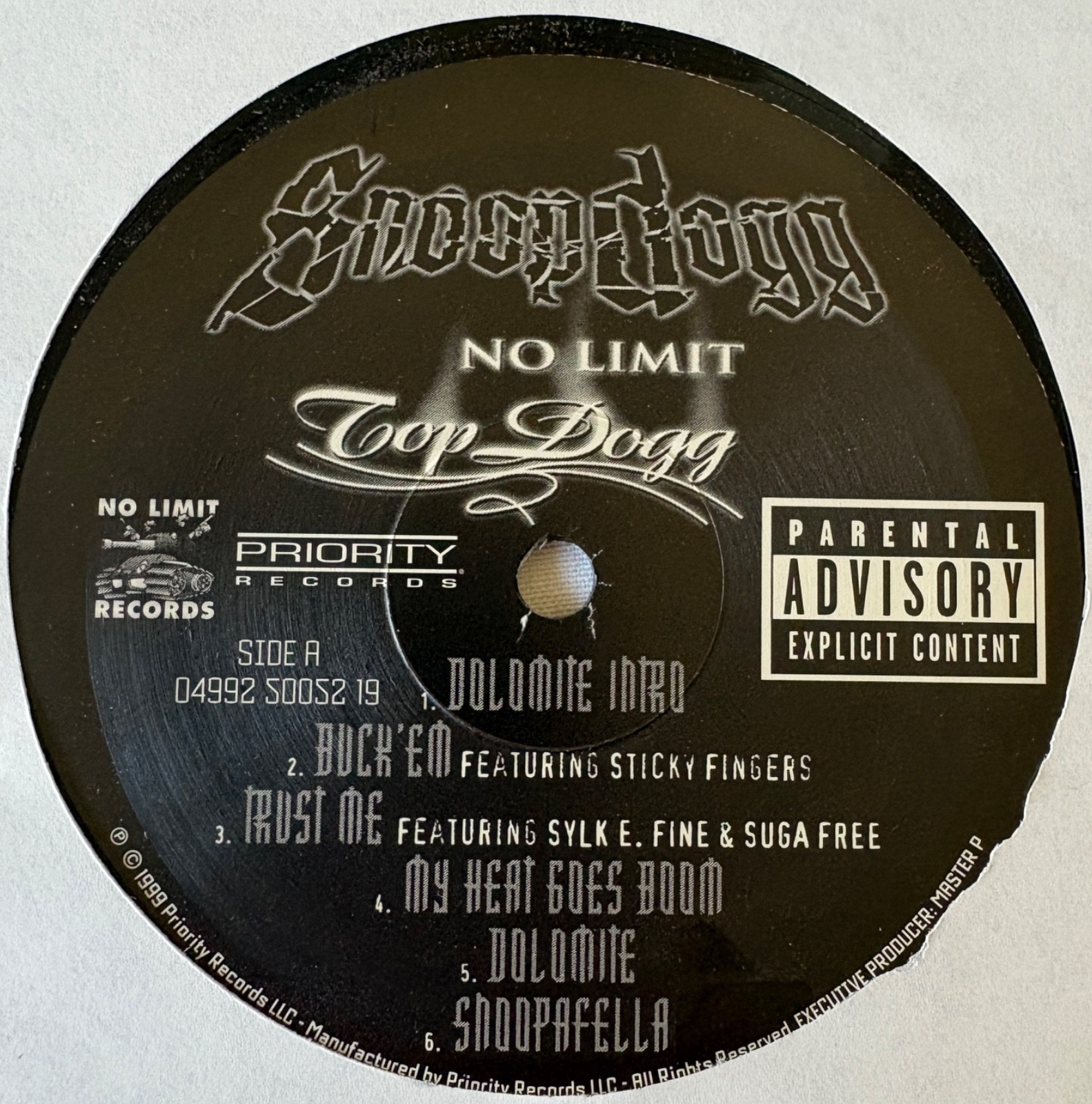 Snoop Dogg – No Limit Top Dogg 2LP (VG++/VG+) [1st US Press] NO LIMIT