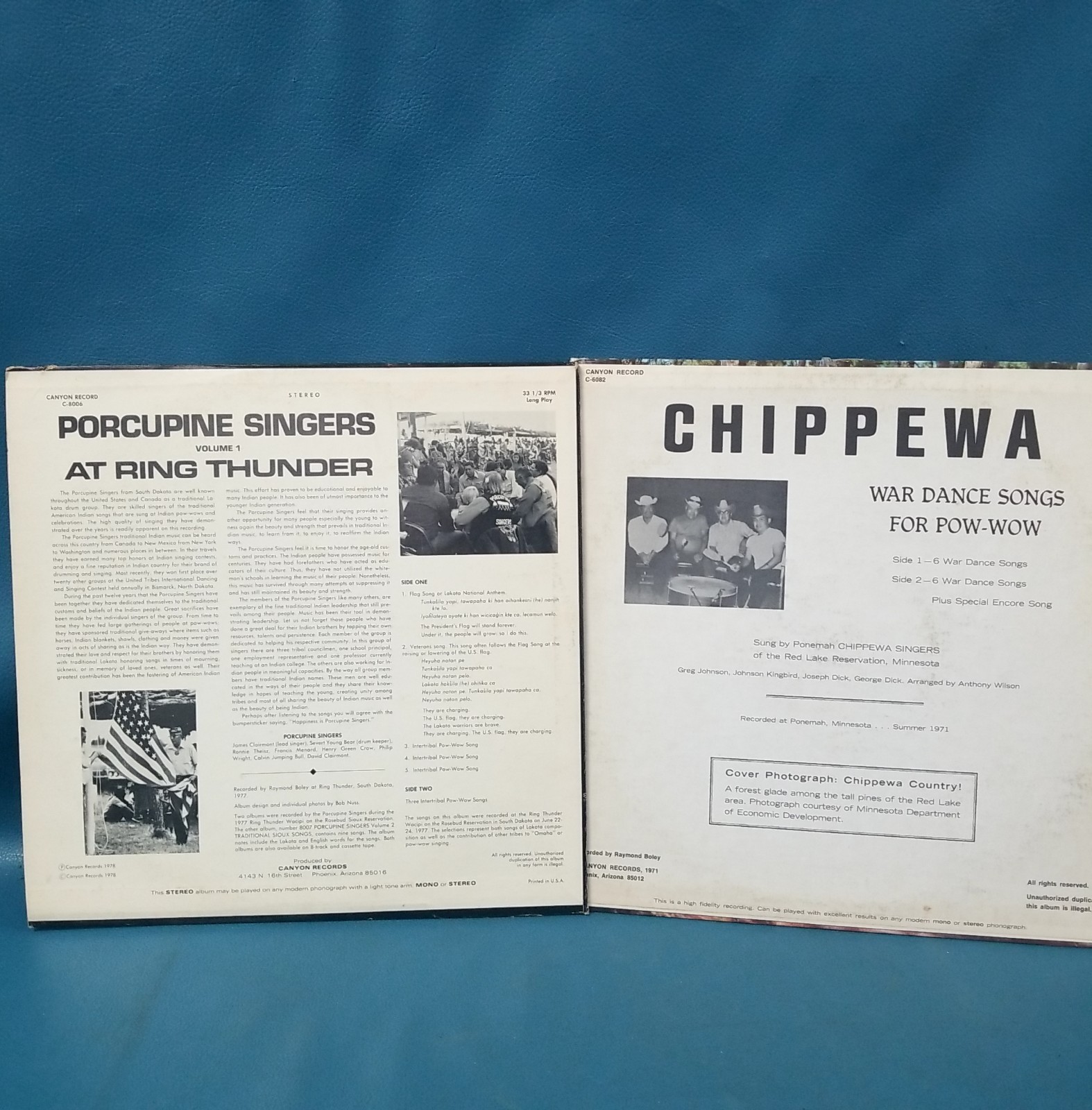 VTG Lot Of 6 Native American Tribal Folk 12″ LPs