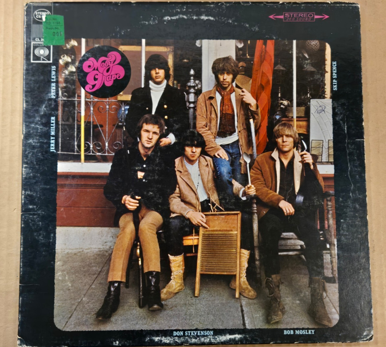 Moby Grape Self Titled Vinyl LP CS 9498 Uncensored Cover – Good