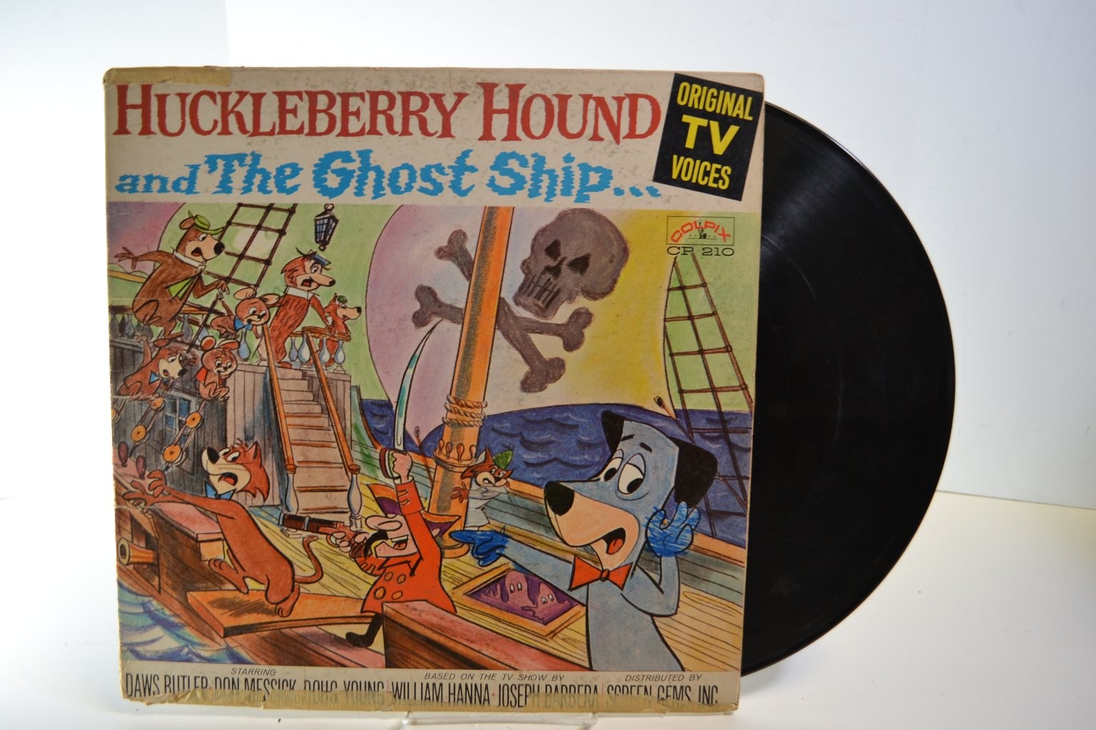 Huckleberry Hound – The Ghost Ship LP Record 1960 Colpix Children’s Spoken Word