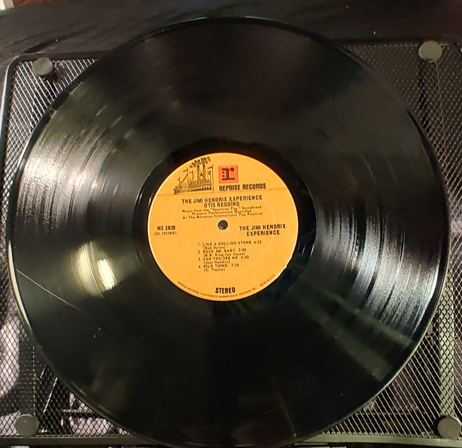 Otis Redding & The Jimi Hendrix Experience Live Monterey Fest Vinyl 1970Reprise