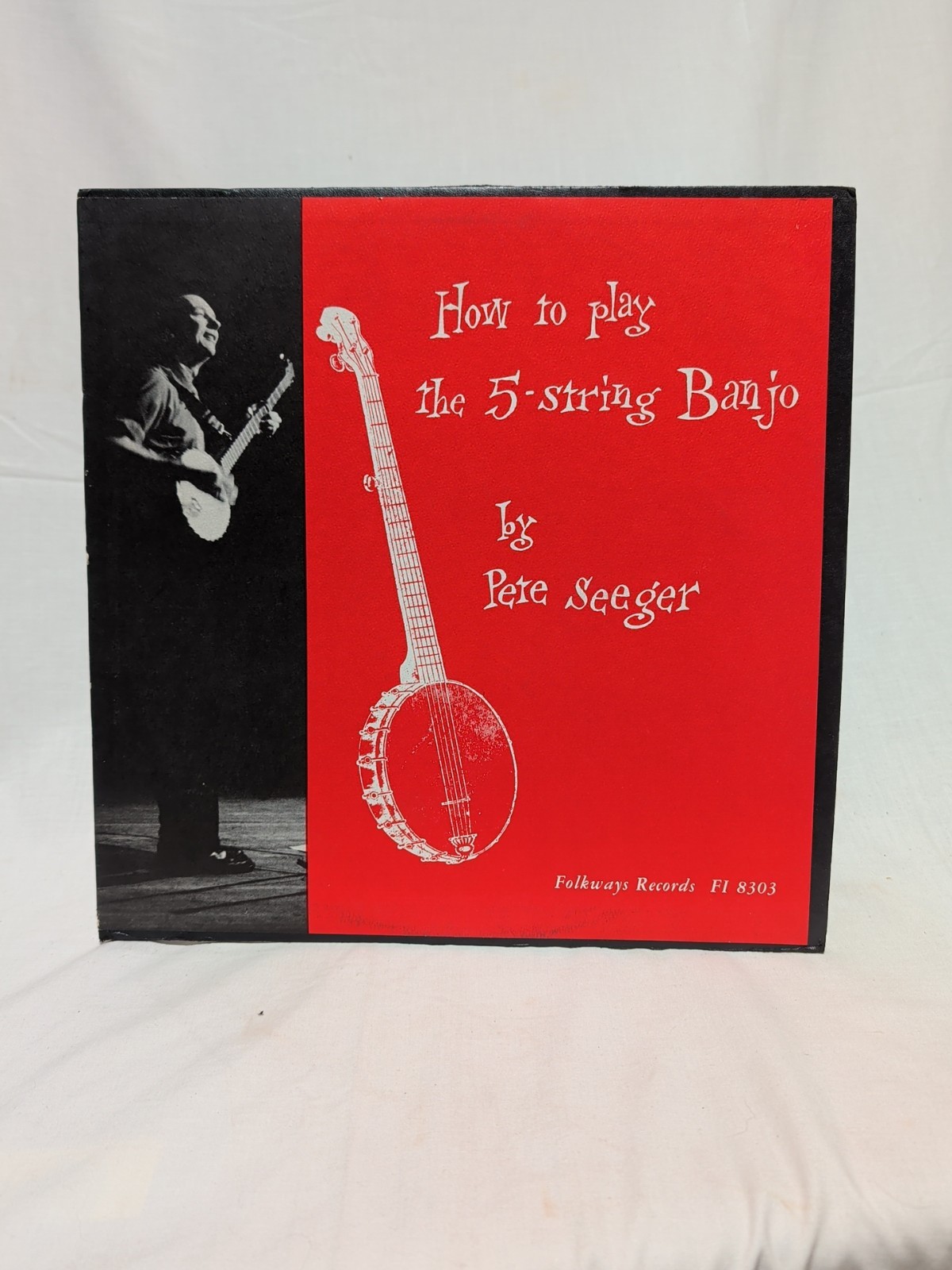 Pete Seeger / How To Play The 5-String Banjo 1954 Vinyl LP VG+ No Book Folkways