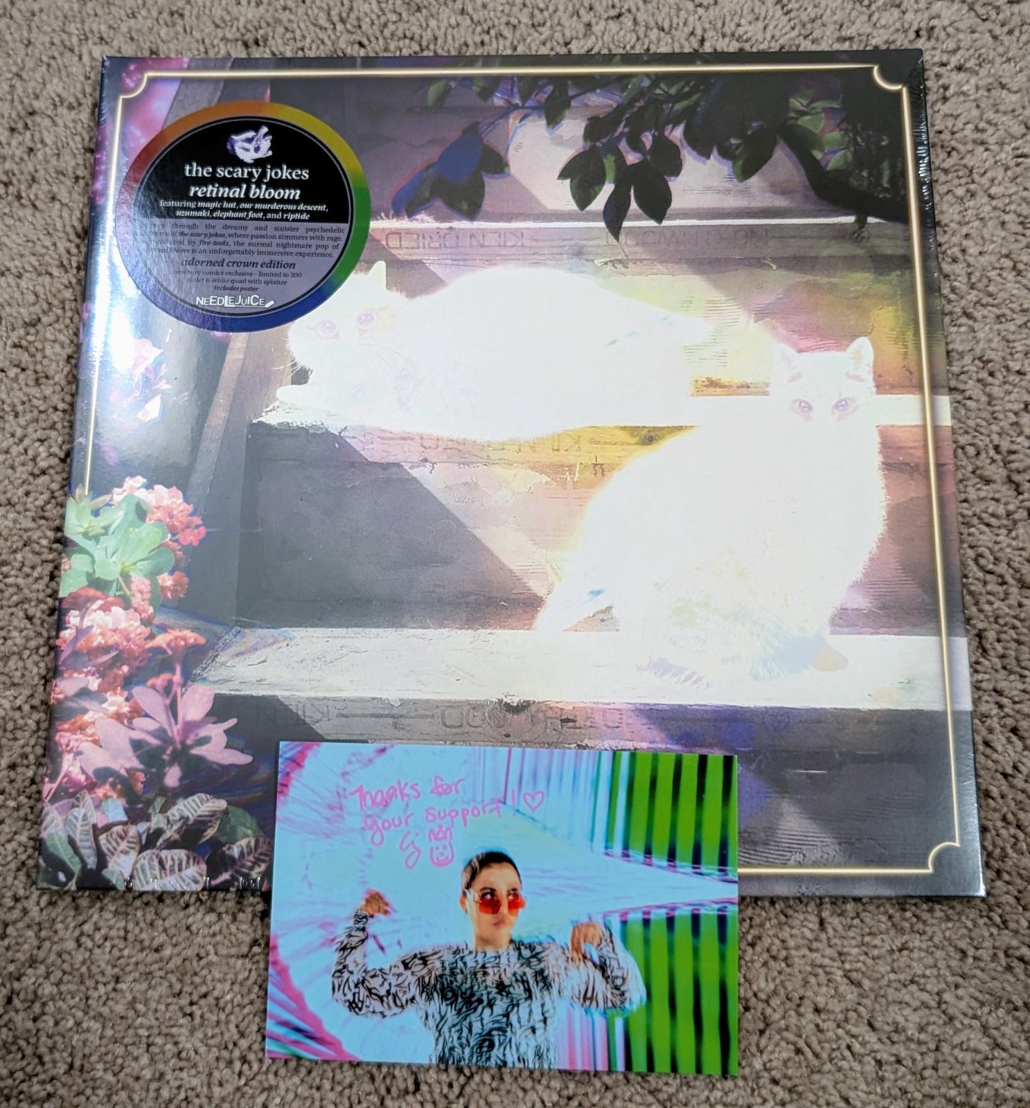 SCARY JOKES: Retinal Bloom – LTD.ED. COLORED VINYL LP w/SIGNED POSTCARD!