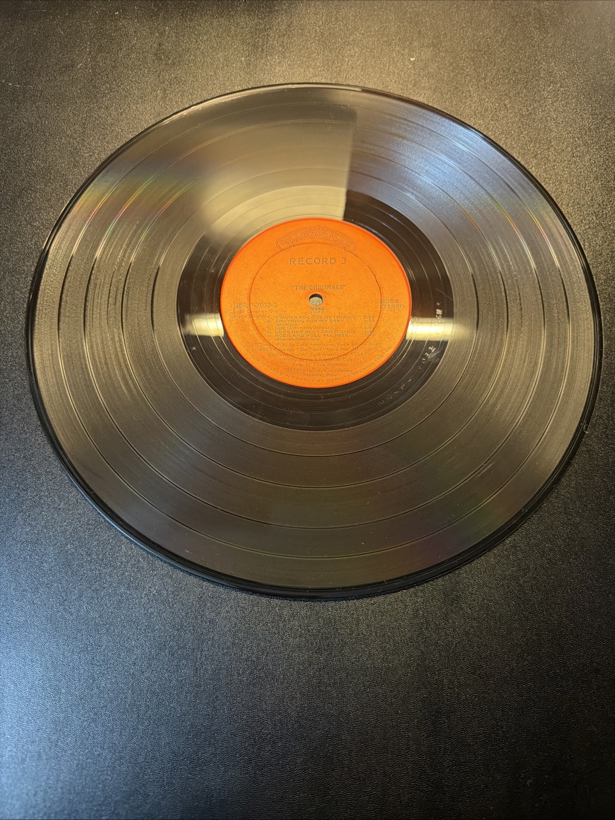 1976 KISS The Originals Vinyl Record LP with Inserts. Limited Edition 1st Print