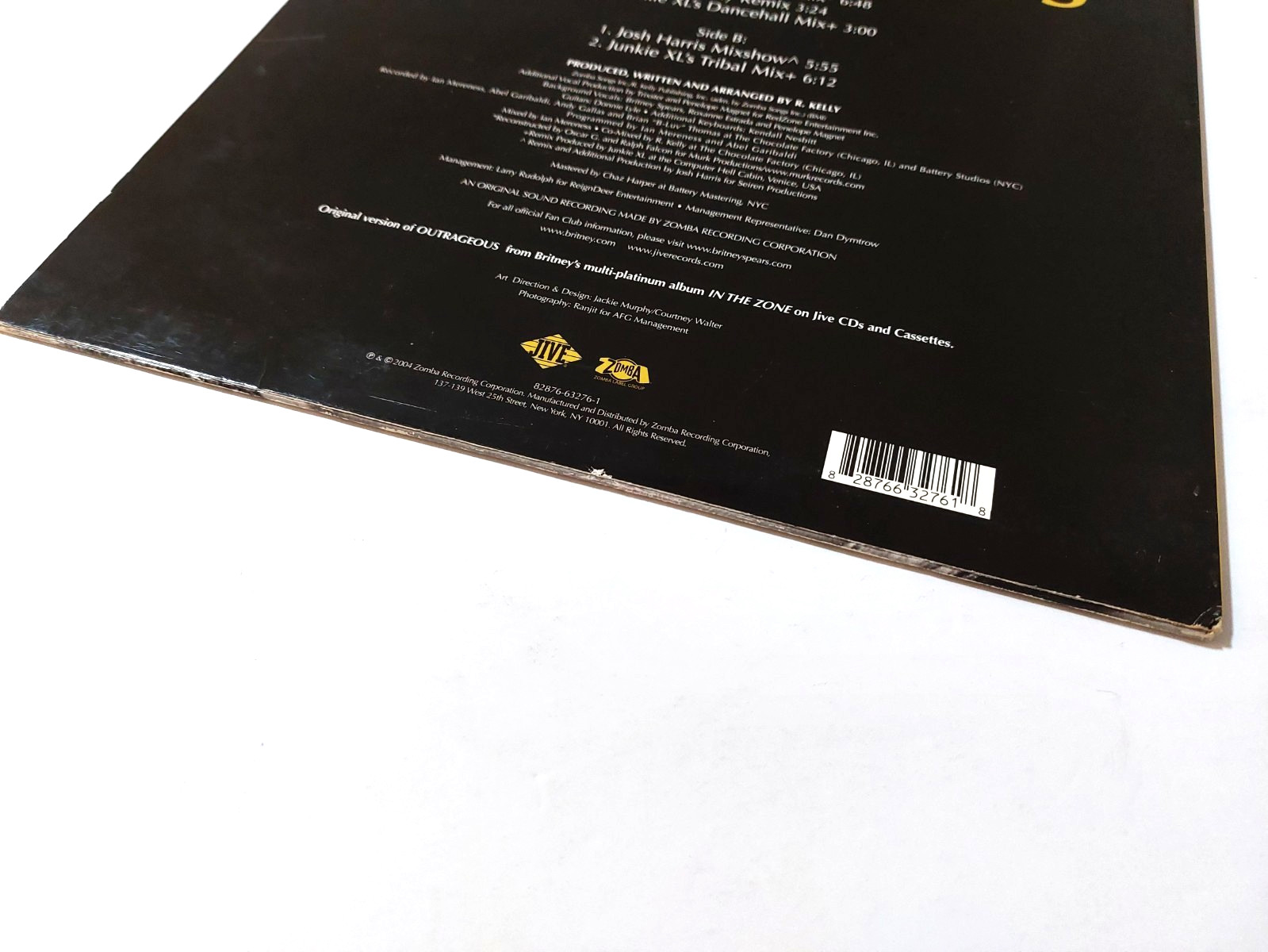 Britney Spears Outrageous Remixes 12″ 2004 Promo R. Kelly Junkie XL Murk