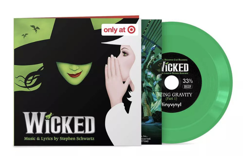 NEW Wicked: Defying Gravity (Part 1 & 2) 4″ Tiny Vinyl 2-Track Record Single