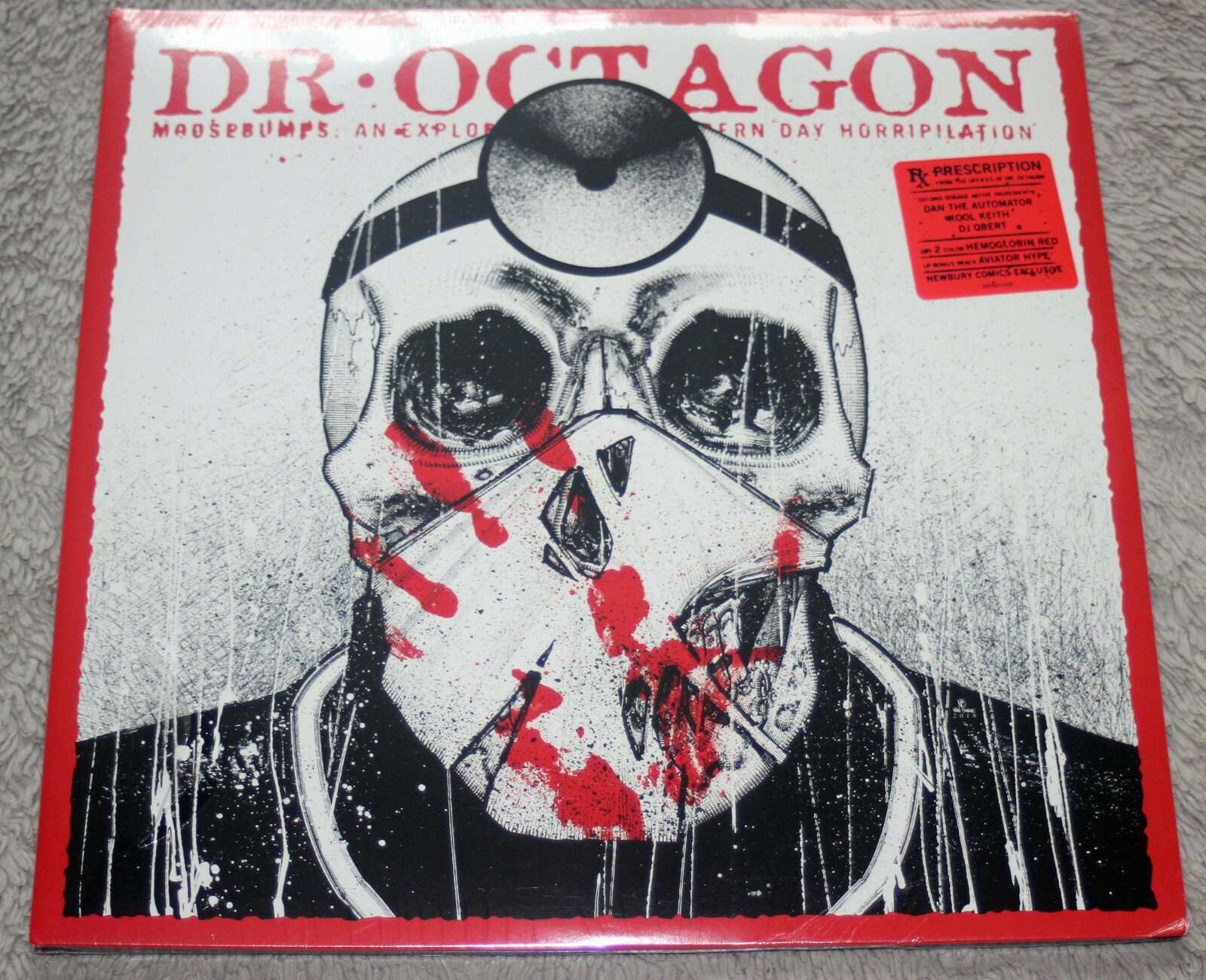 Dr Octagon Moosebumps Hemoglobin Red Vinyl Newbury xxx/1000 OOP Kool Keith