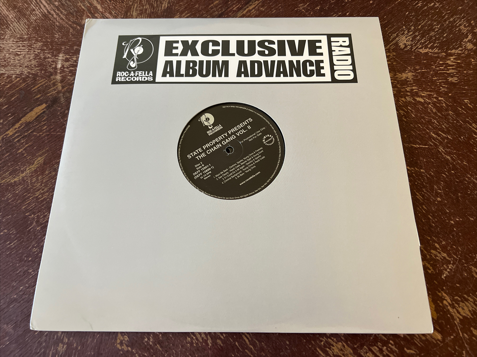 State Property Presents The Chain Gang Vol. II 2xLP Vinyl Radio Exclusive Album