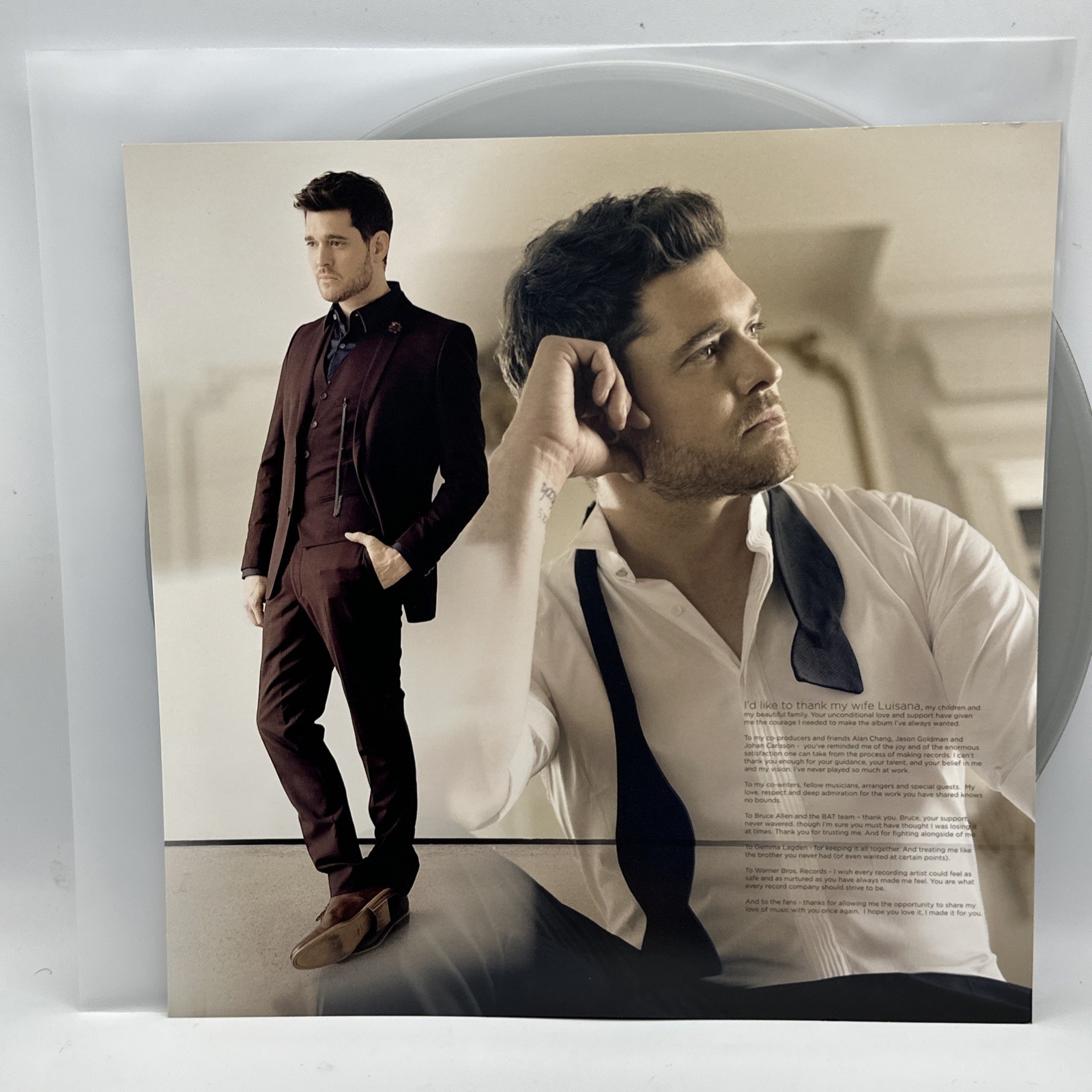 Michael Bublé – Nobody But Me – 2016 US Silver Press Vinyl (NM) Ultrasonic Clean