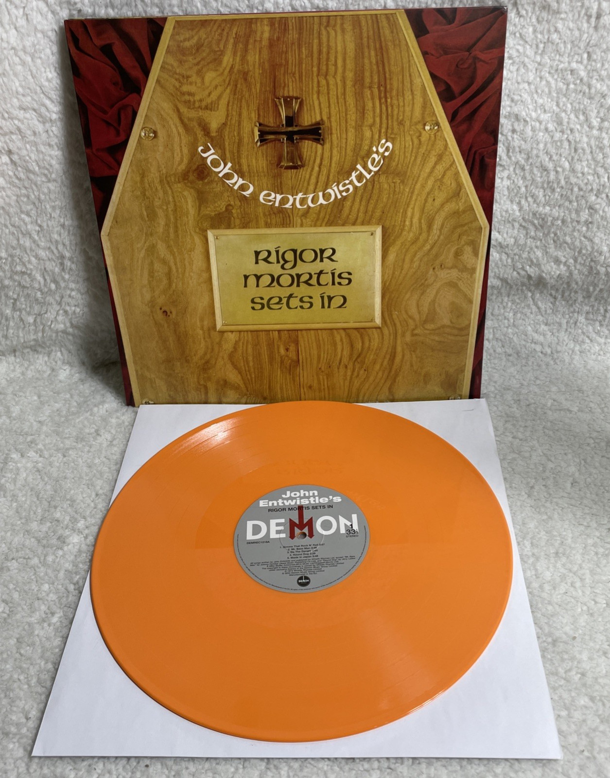 JOHN ENTWISTLE’S RIGOR MORTIS SETS IN Vinyl LP 2024 ORANGE VINYL Import