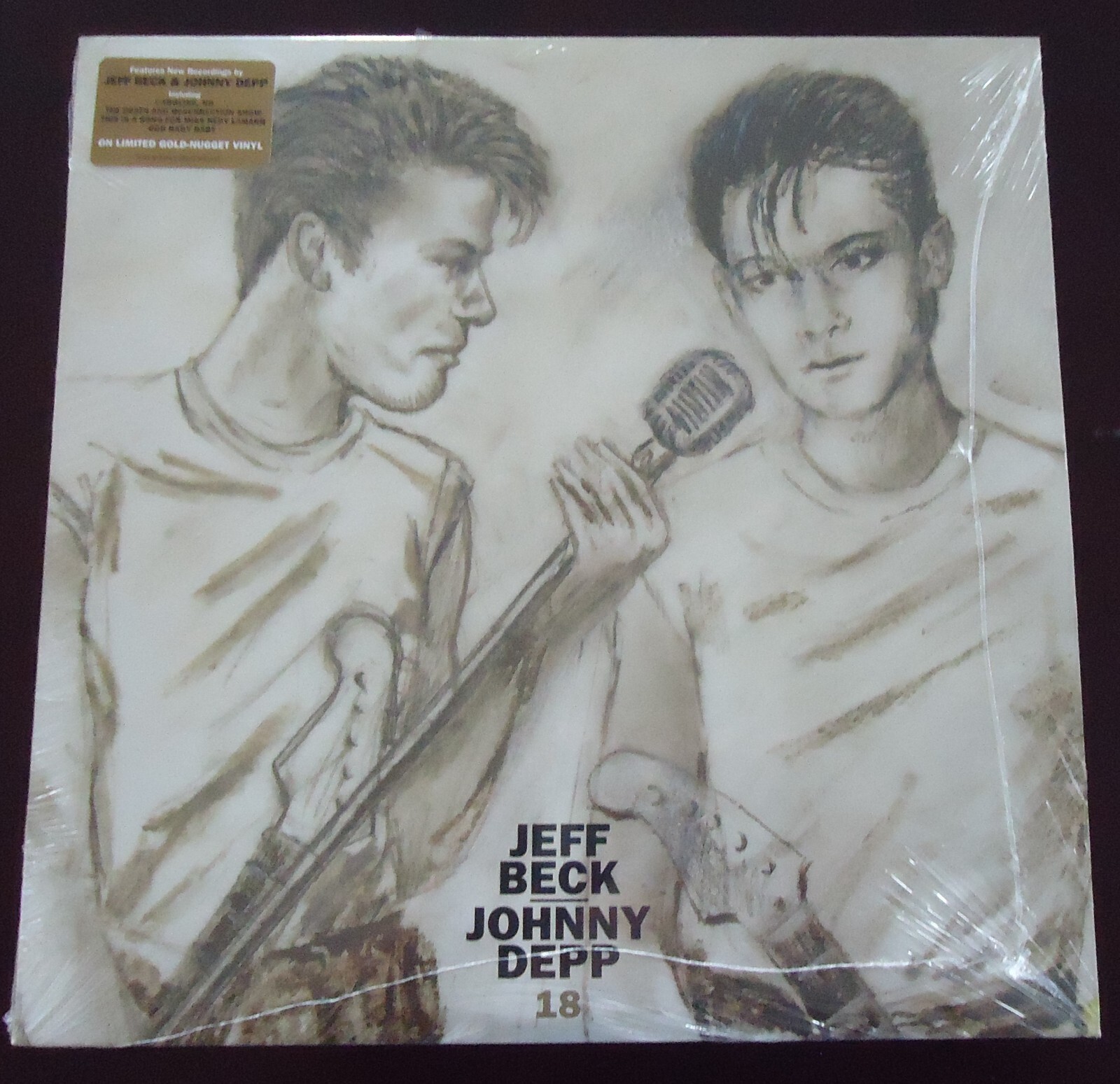 Jeff Beck/Johnny Depp 18 LP (2022) NEW Shrink Wrap Tear Gold Vinyl