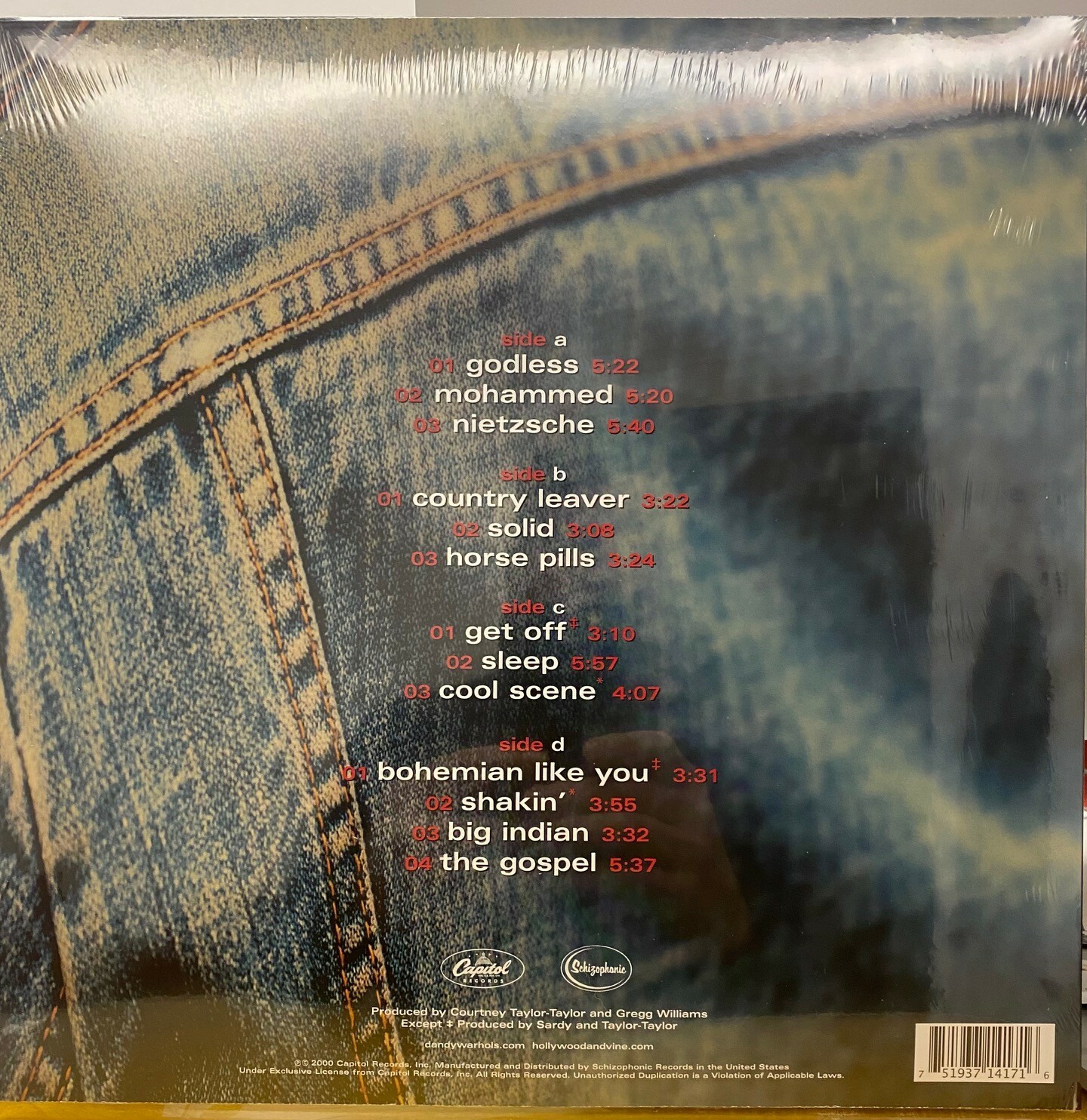 THE DANDY WARHOLS – Thirteen Tales from Urban Bohemia 2 LP COLORED VINYL NEW
