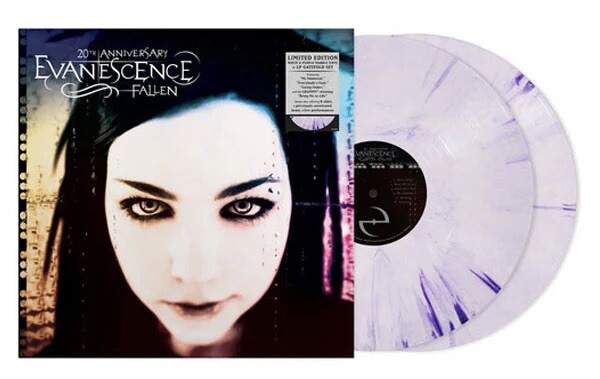 Evanescence Fallen White & Purple Marble Colored Vinyl 2LP RARE NEW