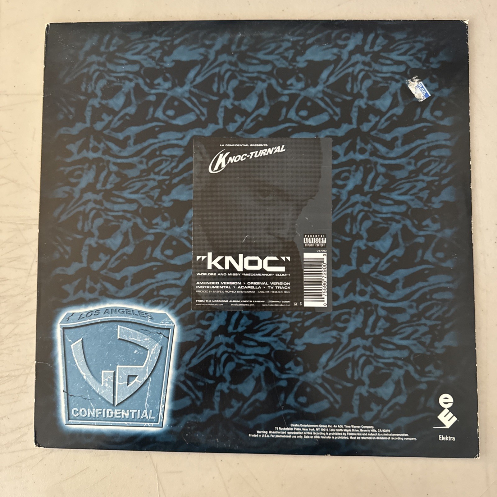 Knoc-Turnal Knoc 12″ Single Vinyl VG/VG+