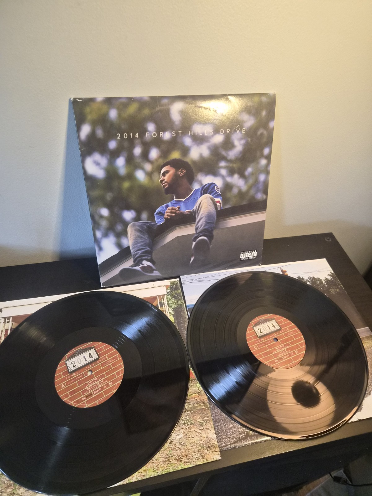 J Cole 2014 Forest Hills Drive LP Black Vinyl Dreamville EX