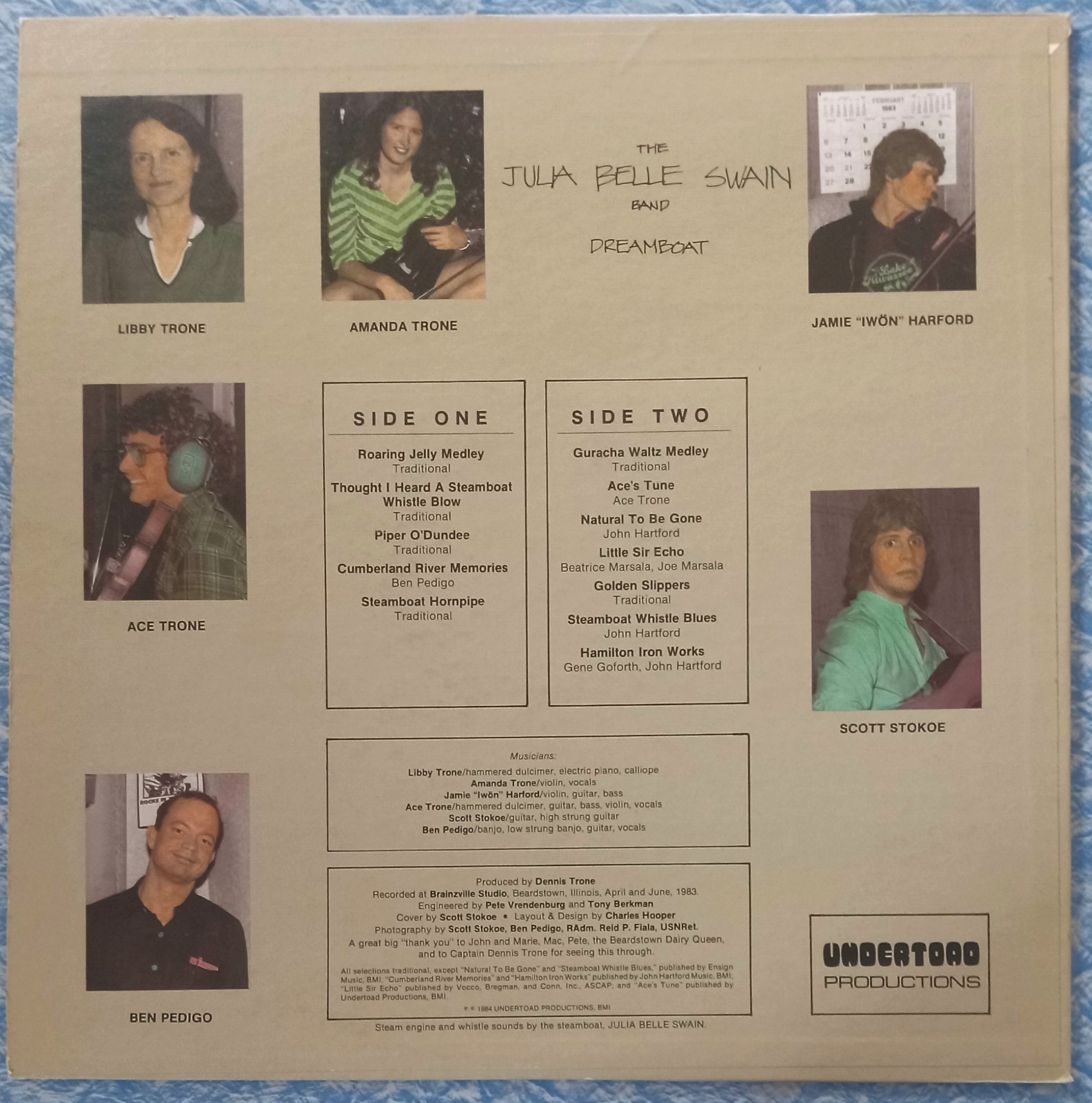 IL BLUEGRASS LP The Julia Belle Swain Band “Dreamboat” LP John Hartford Illinois