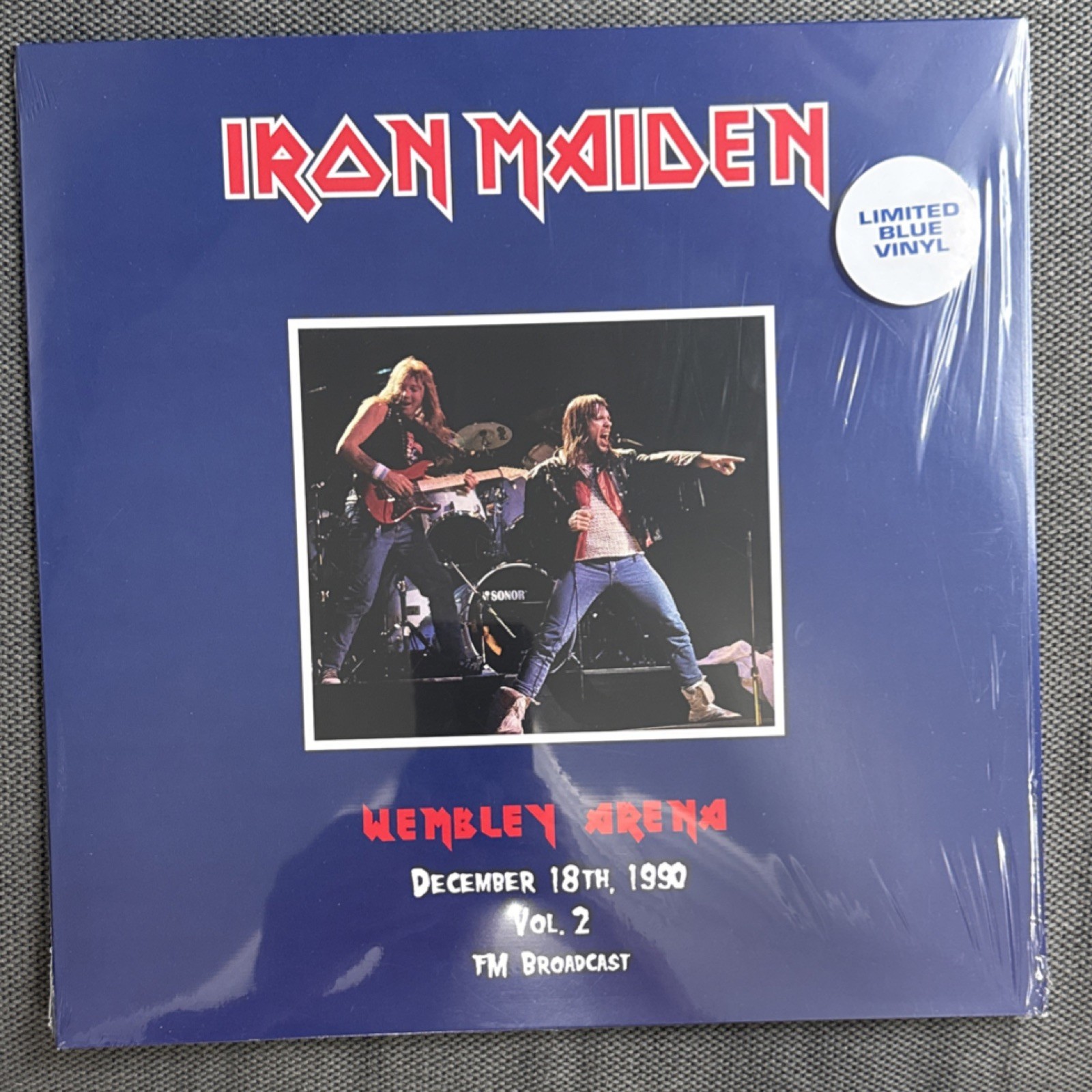 Iron Maiden Wembley Arena 1990 Vol. 2 Limited Blue Vinyl LP Heavy Metal Live