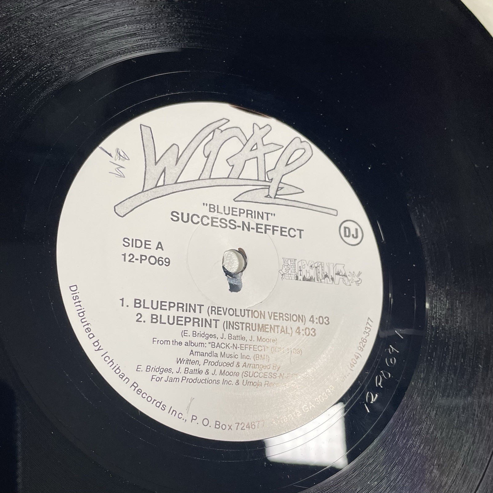 Vinyl Success N Effect Blueprint Single Hip Hop Rap Music 1991 12 In Umoja