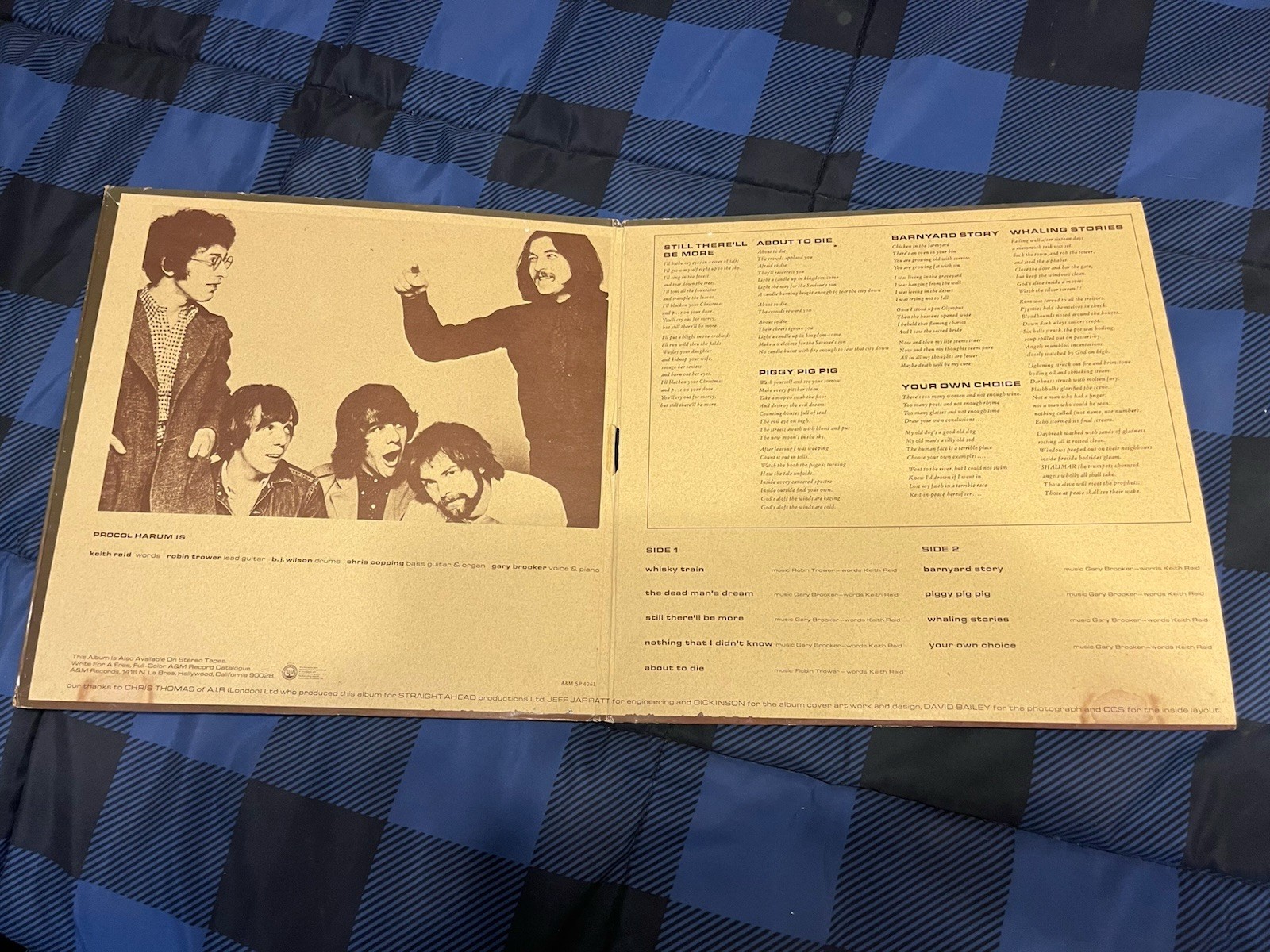 Procol Harum -Home – Vinyl Album LP -1970 A&M -VG+
