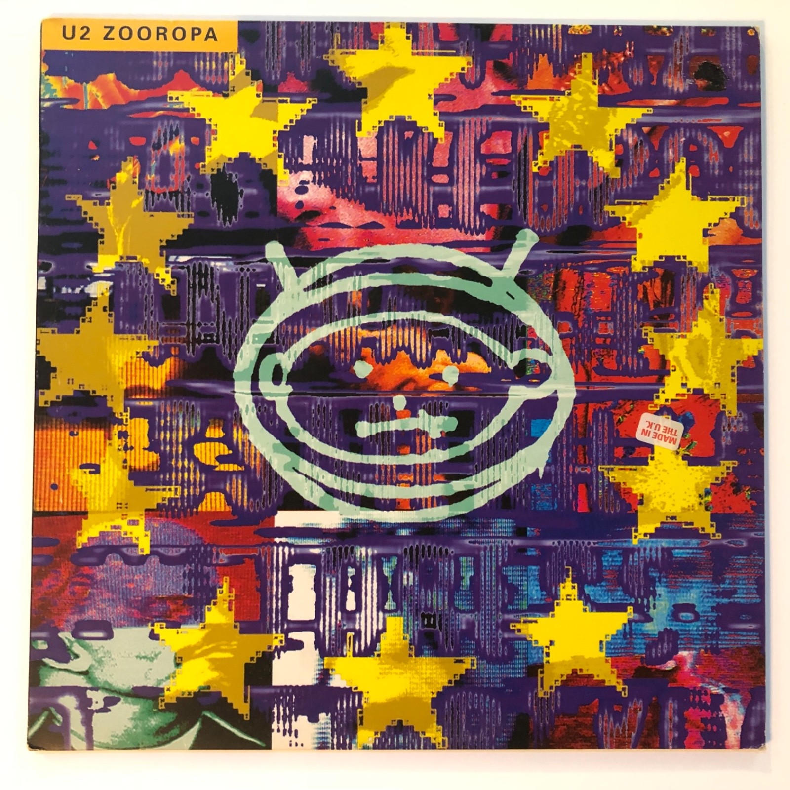 U2 ZOOROPA 1993 Polygram ORIGINAL Made in UK 1st PRESSING Vinyl Record LP