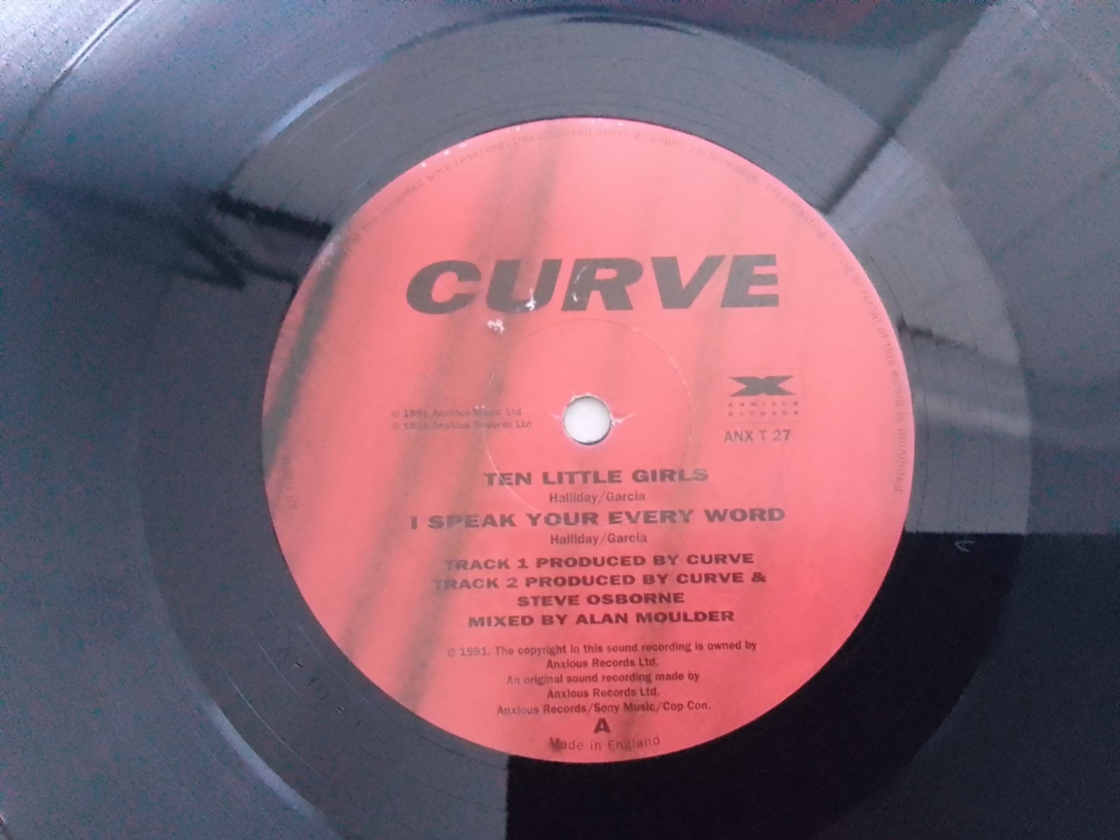Curve Vinyl Record Blindfold EP 12″ Shoegaze anxious records grunge