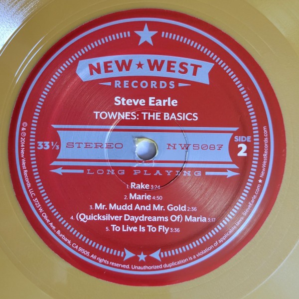 Steve Earle – Townes: The Basics – COUNTRY *NEW/COLOR*