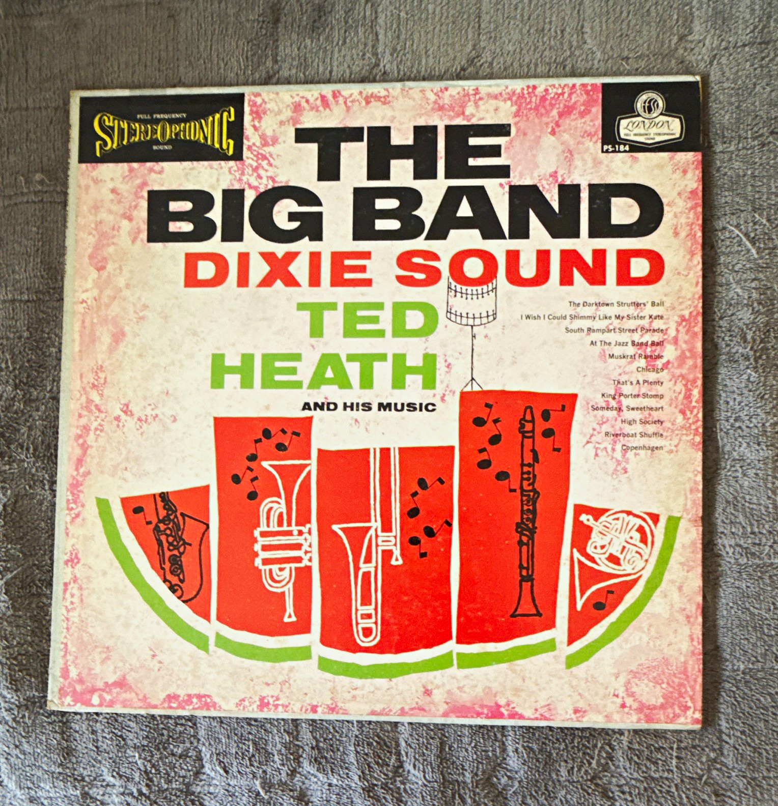 Ted Heath The Big Band Dixie Sound London Vinyl LP Jazz Big Band PS-184