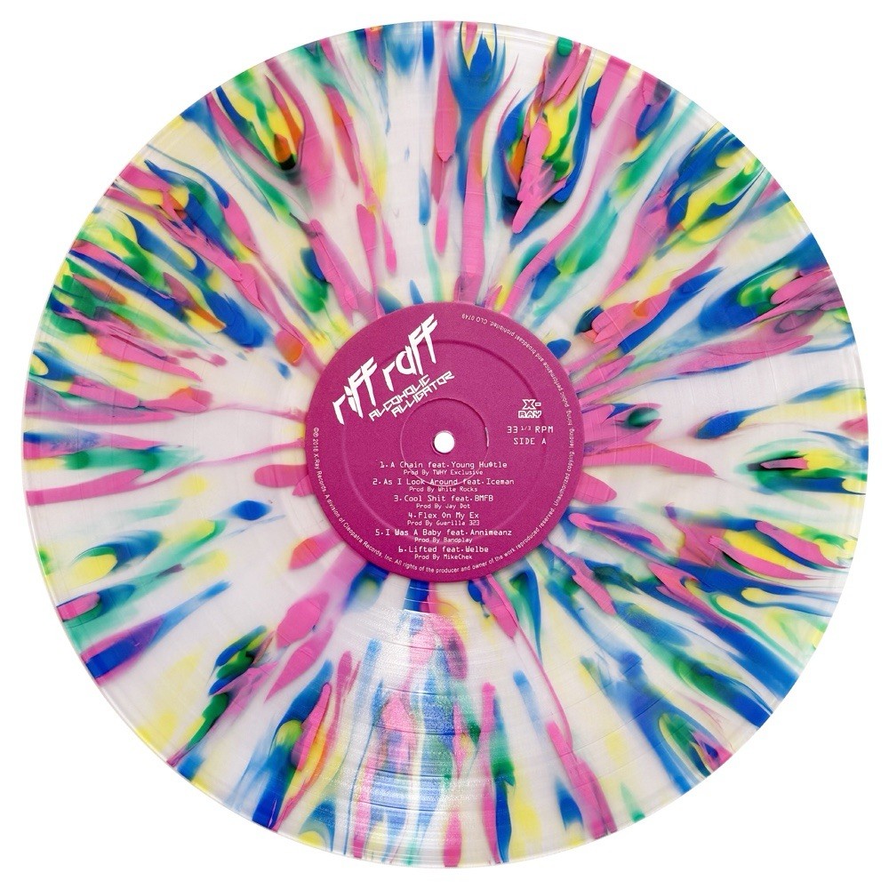 Riff Raff Alcoholic Alligator Multi-Color Splatter LP 2018 X-Ray Records