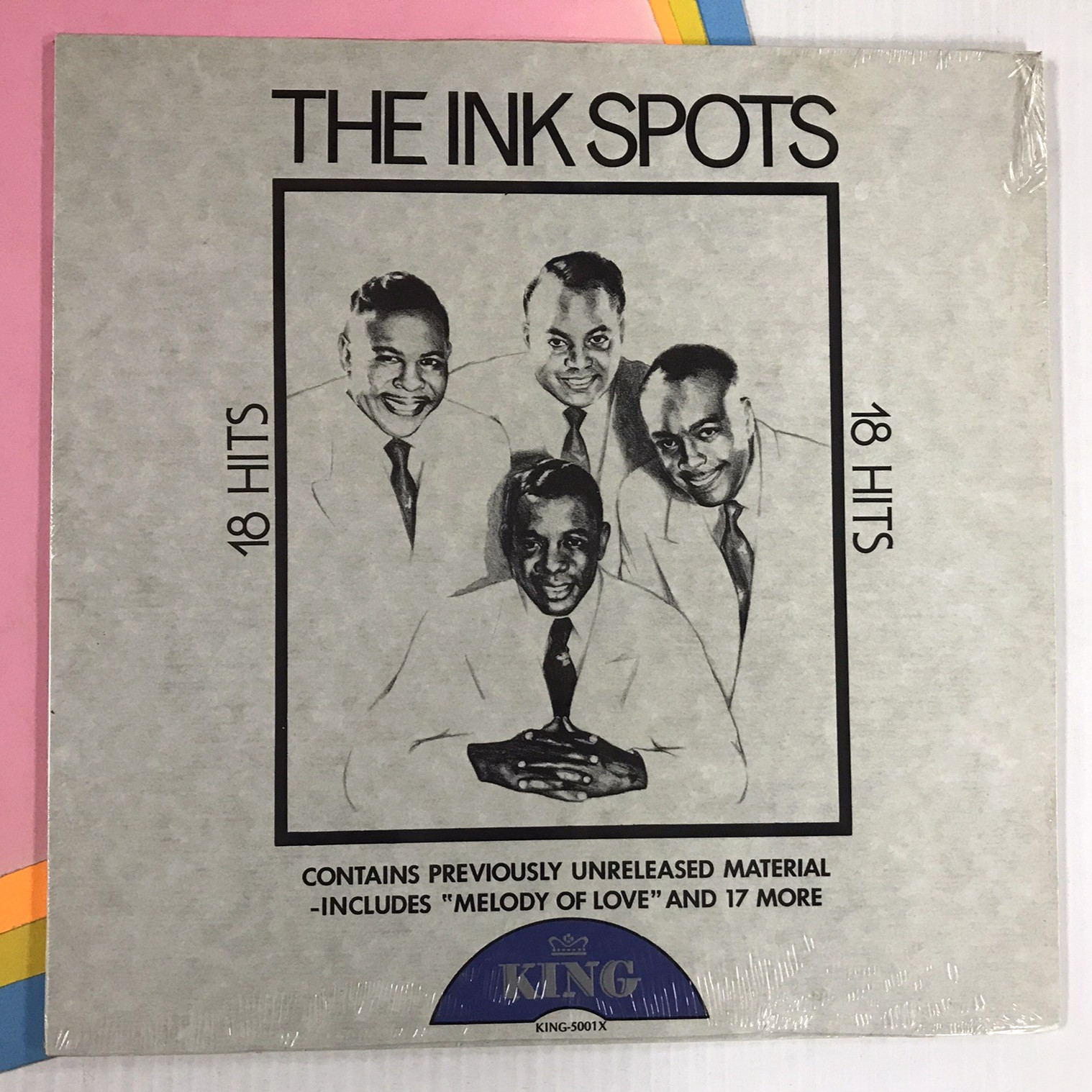 The INK SPOTS – 18 Hits (1977) LP previously unreleased + *STILL SEALED* b1933
