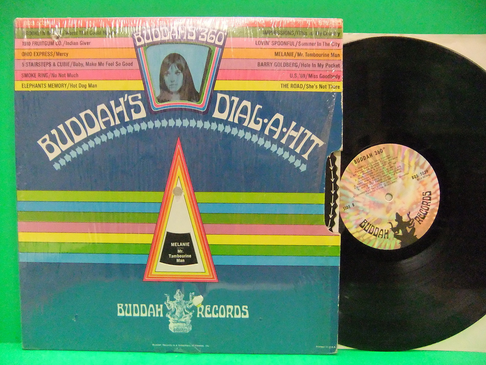 Buddah’s 360 Dial A Hit 1969 LP Pinwheel Cover NM 5039 Impressions Smoke Ring