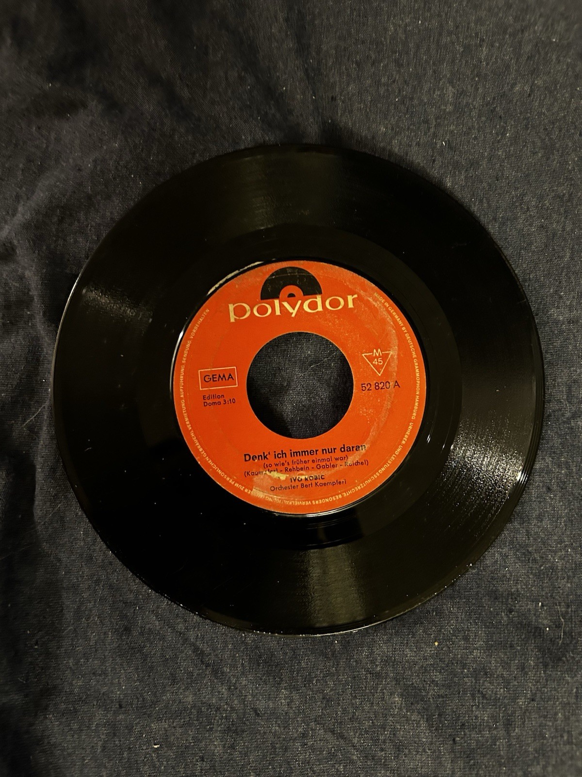 Customusic Background Music Record 2” Center Hole 9” Record (16 2/3 RPM) C9f 14