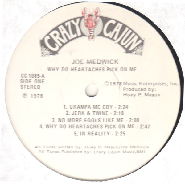 Joe Medwick – Why Do Heartaches Pick On Me (LP) (Near Mint (NM or M-))