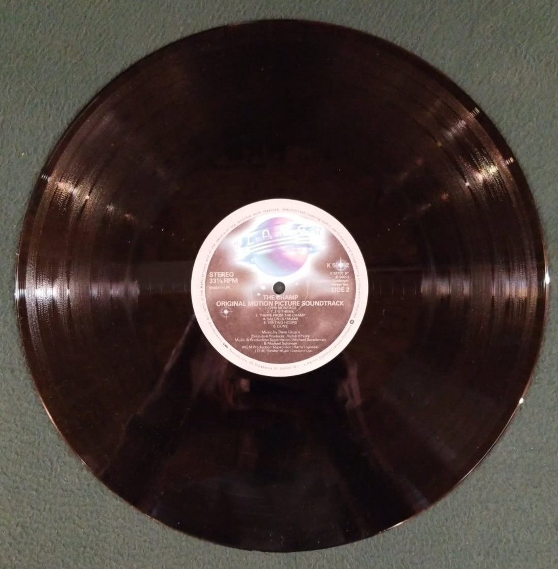 THE CHAMP Soundtrack LP 1979 1st Press UK Planet K-52152 Shrink/STRAWBERRY/Teste