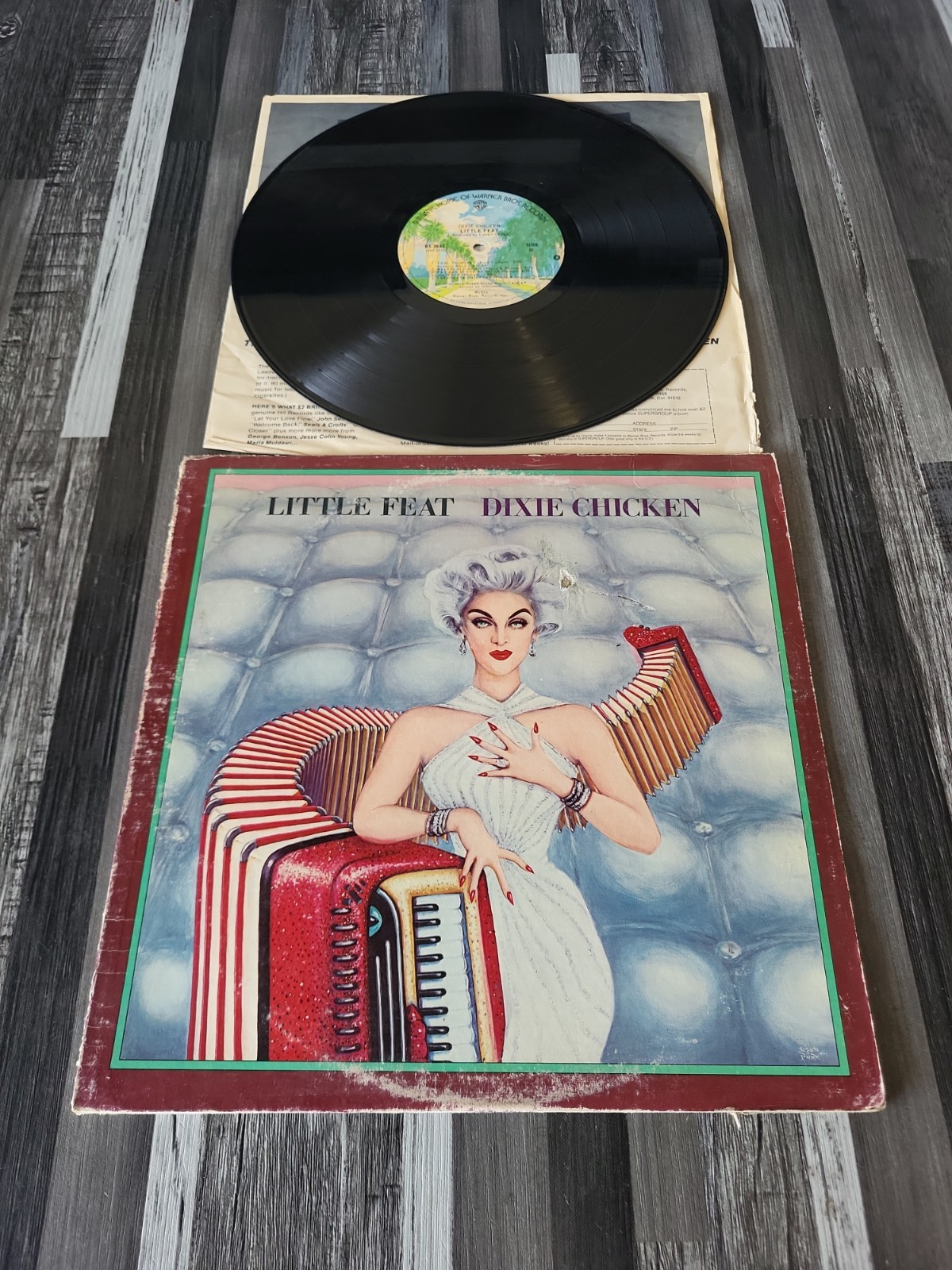 Little Feat – Dixie Chicken LP Warner Bros. 1976 Vintage Vinyl Record Album LP